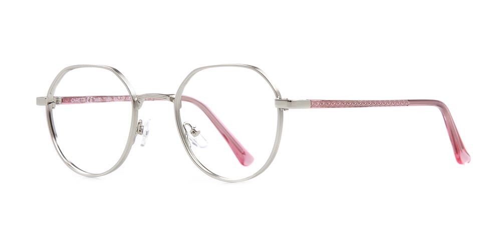 CARETTA Eyeglasses Teenage Woman Geometrical Full-Rimmed Metal Unfiltered CRTTA 7884-C.01